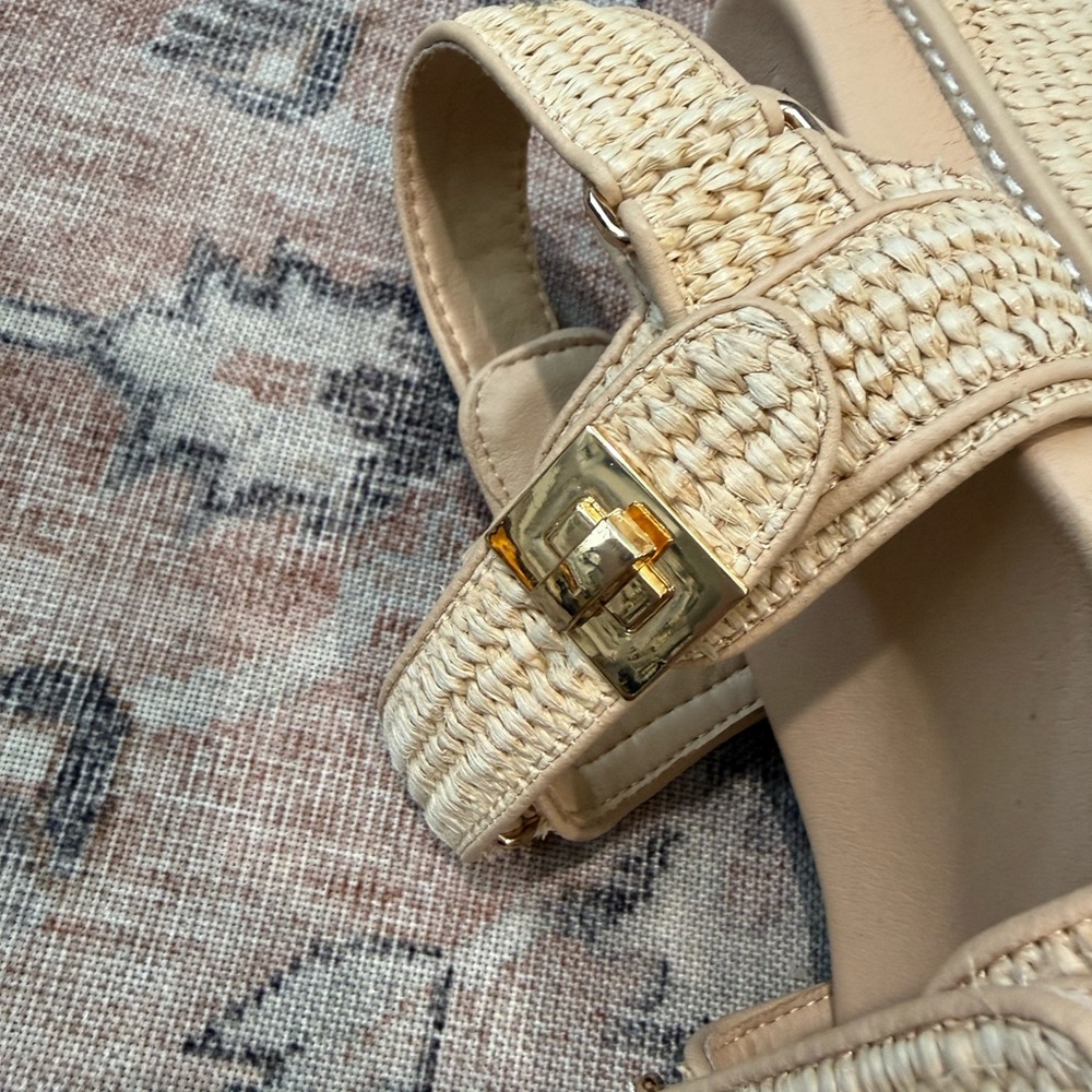 Steve Madden Bigmona Raffia Platform Sandal - Picture 9 of 12